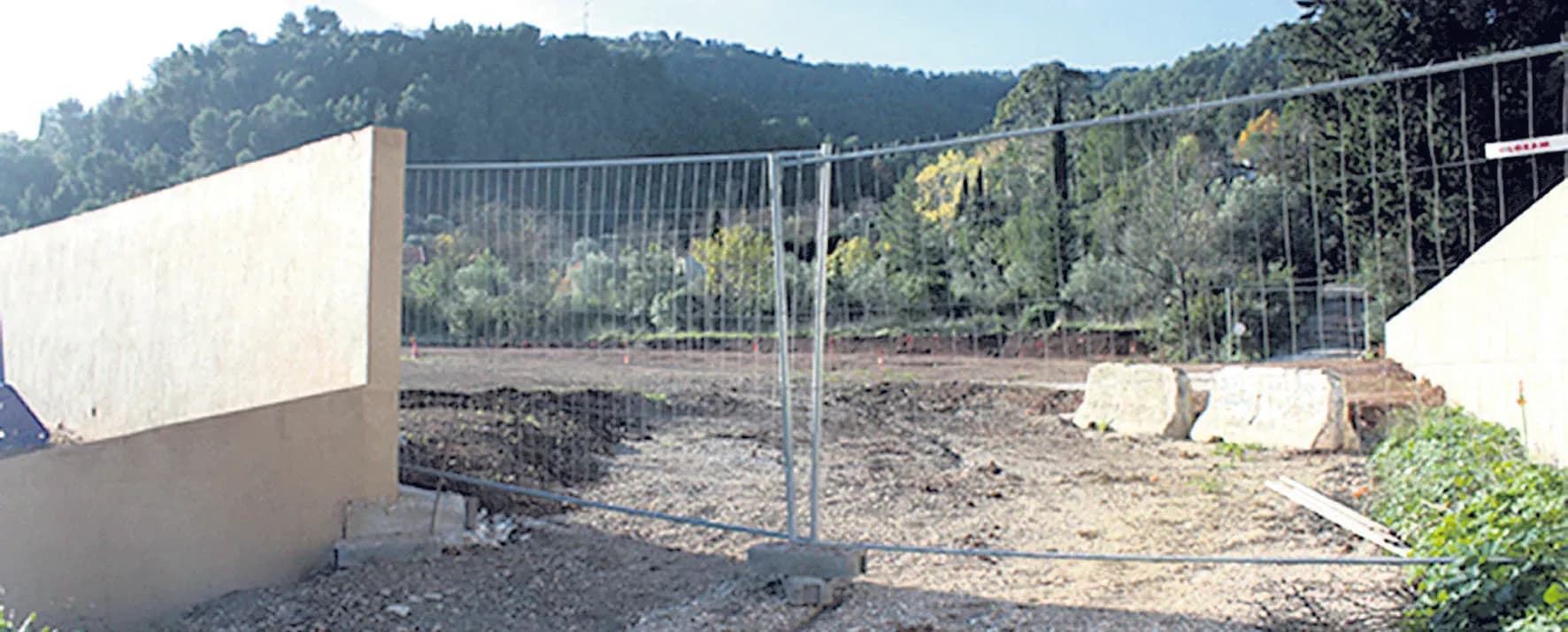 L’extension du cimetière communal en cours