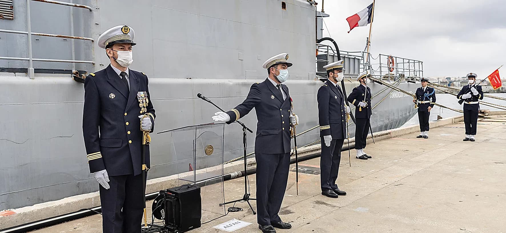 Benjamin Desbarres, commandant du patrouilleur Commandant Ducuing