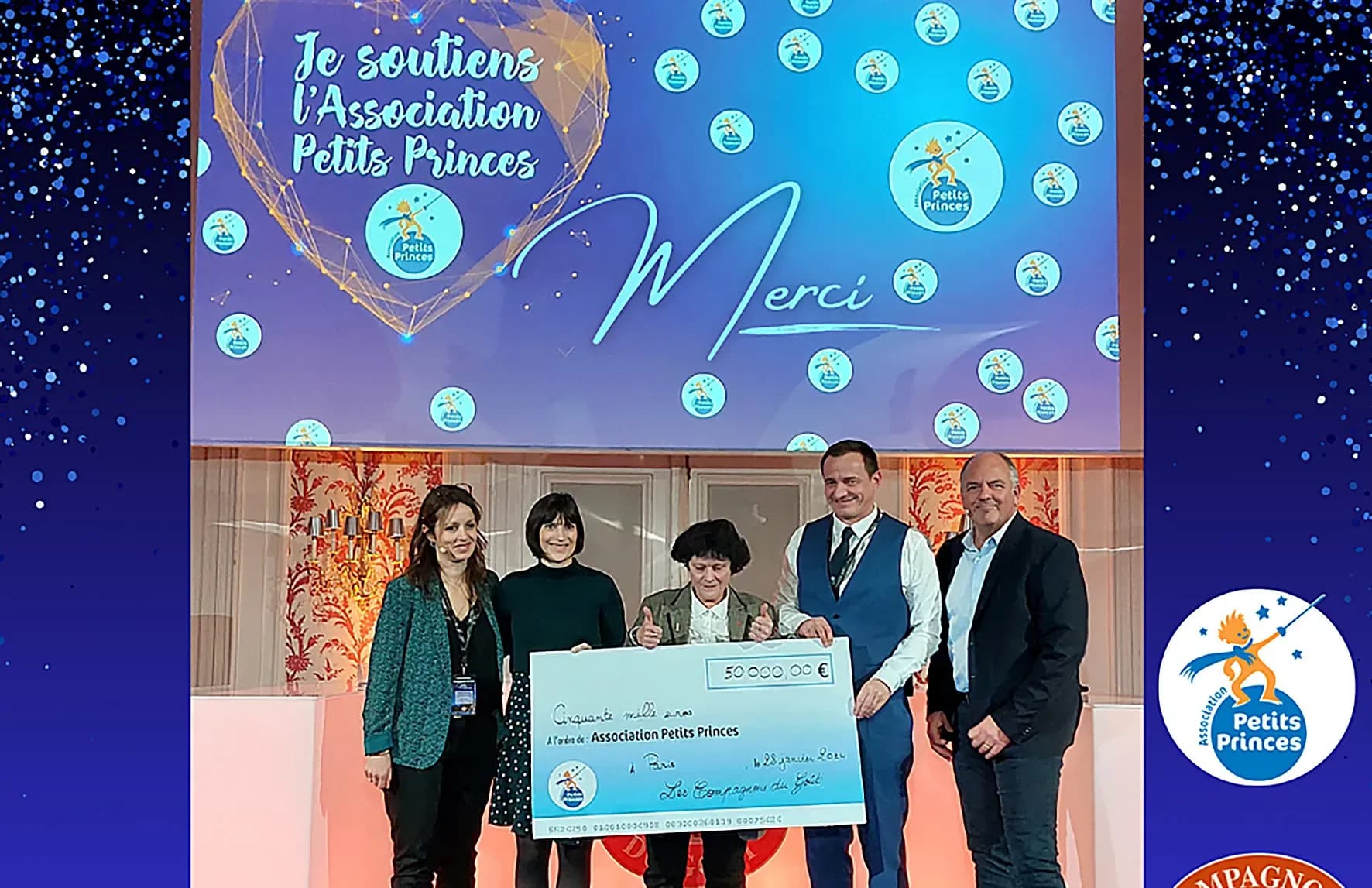 Les Compagnons du Goût ont reversé 50 000€ à l'Association Petits Princes