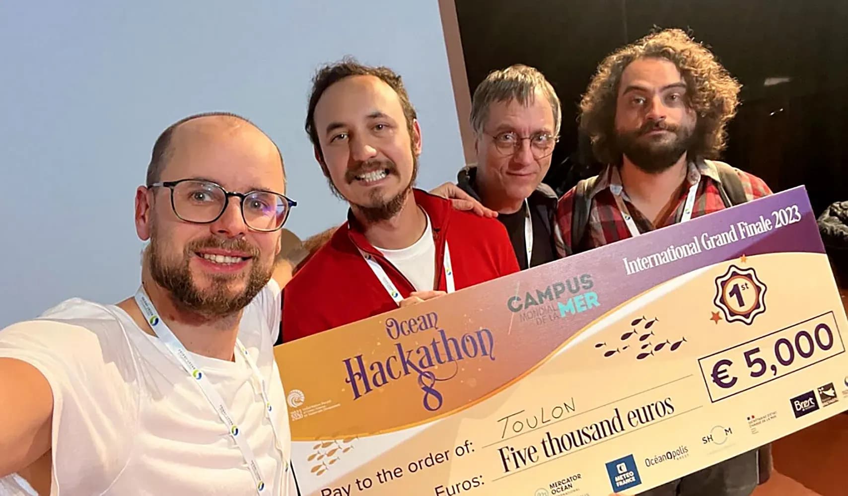Victoire du projet Vanessa à la finale internationale Ocean Hackathon
