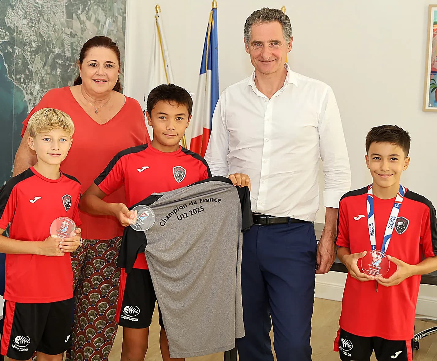 Paul, Lyam et Gabin, de grands champions, célébrés par la Ville