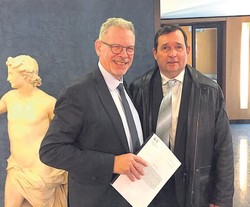 Max Bauer rencontre le député Jean-Louis Masson