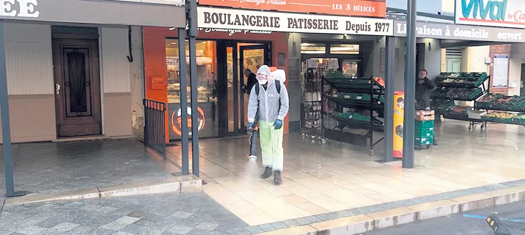 Opération de désinfection des espaces publics