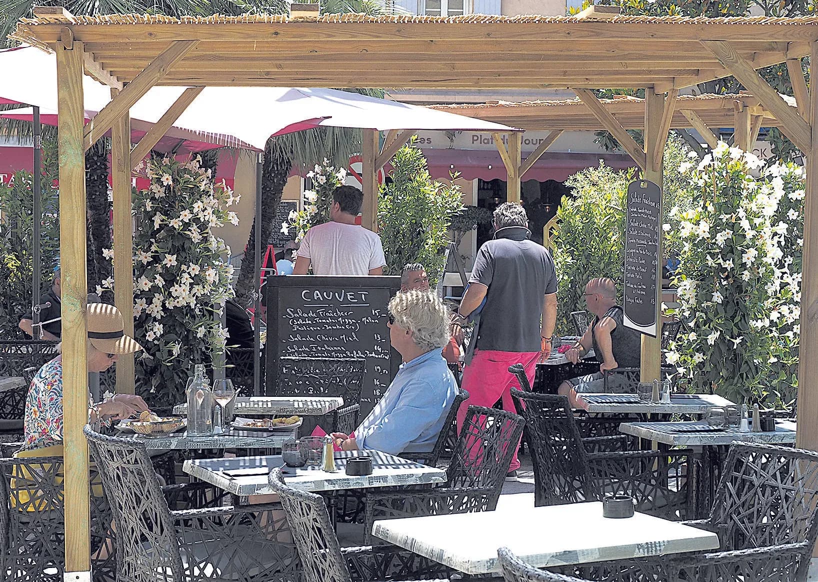 Terrasses, exonération partielle des redevances