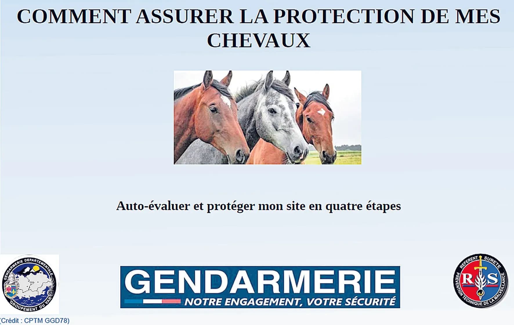 Une opération Tranquillité Equestre pour donner l’alerte !
