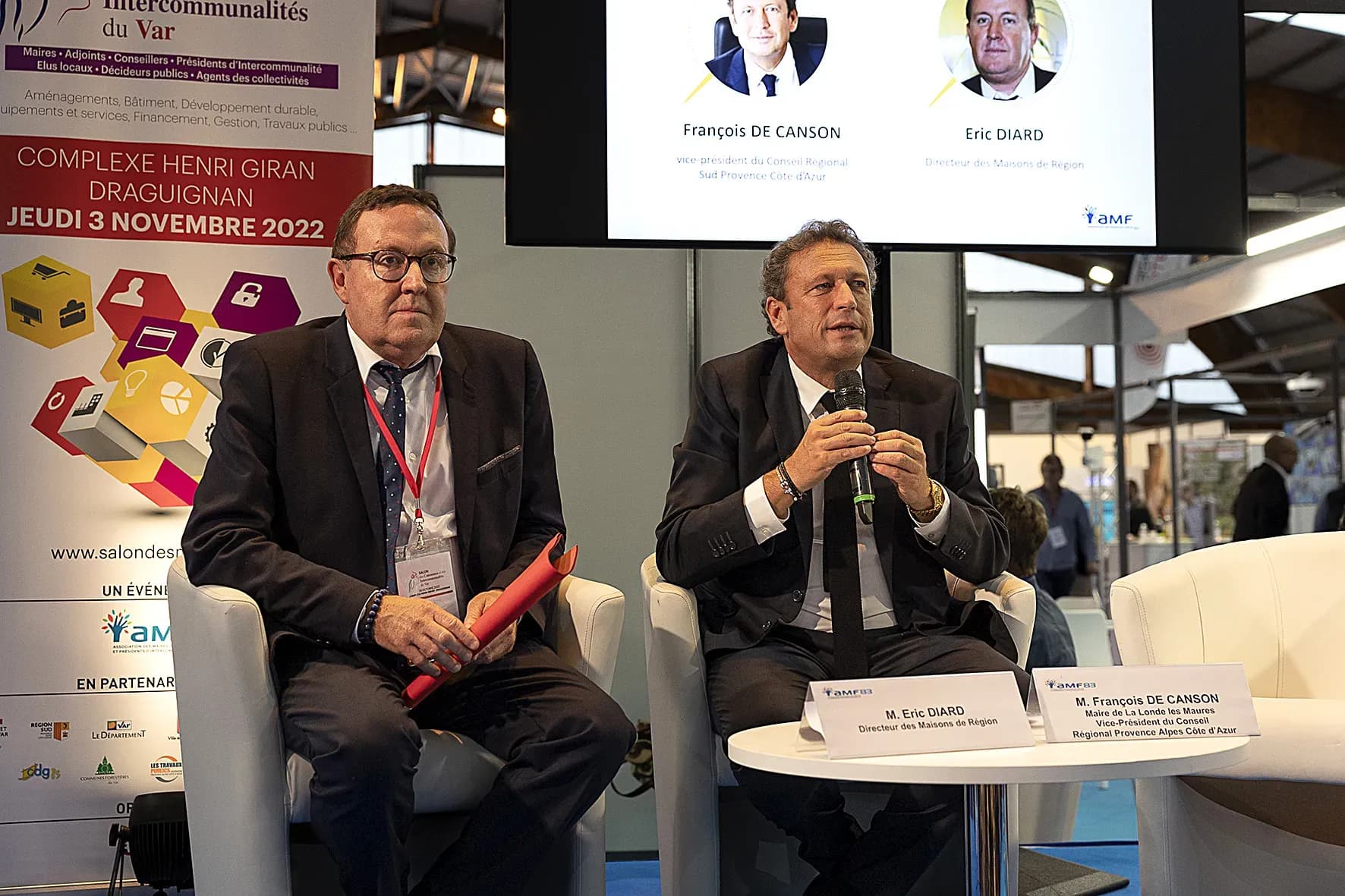 François de Canson présente les dispositifs régionaux aux élus du Var