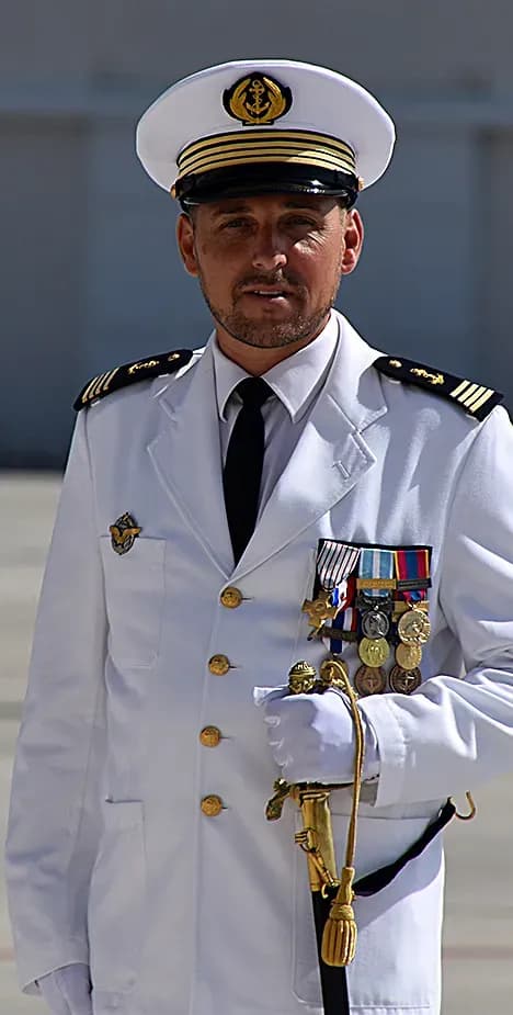 Le capitaine de corvette Jean-Philippe Heichelbech à la tête de la flottille 35 F