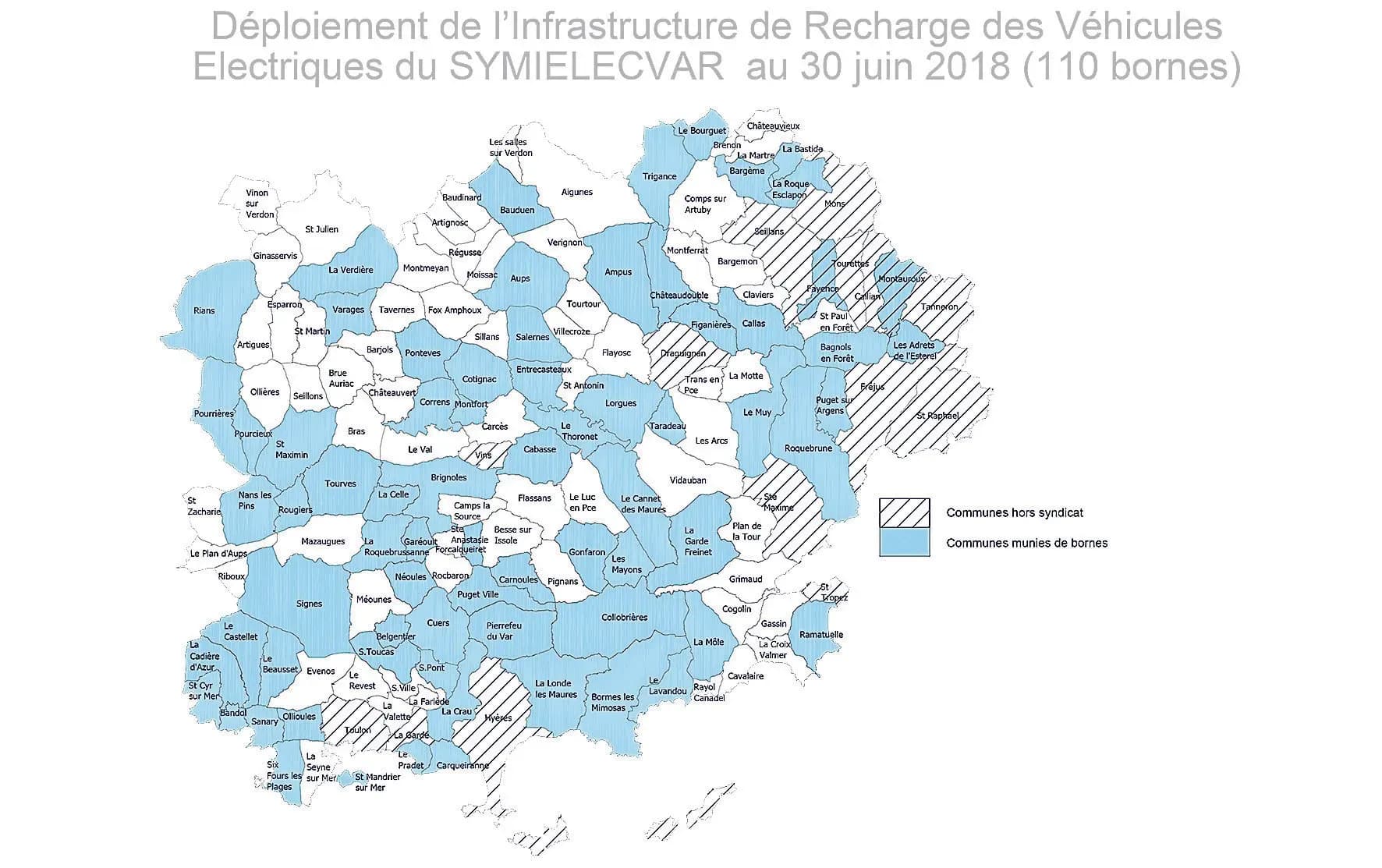 Un réseau public de 110 points de charge dans le Var