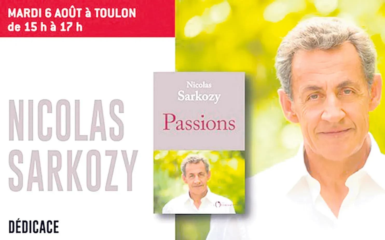 Plus de 600 fans pour Nicolas Sarkozy en signature à Charlemagne
