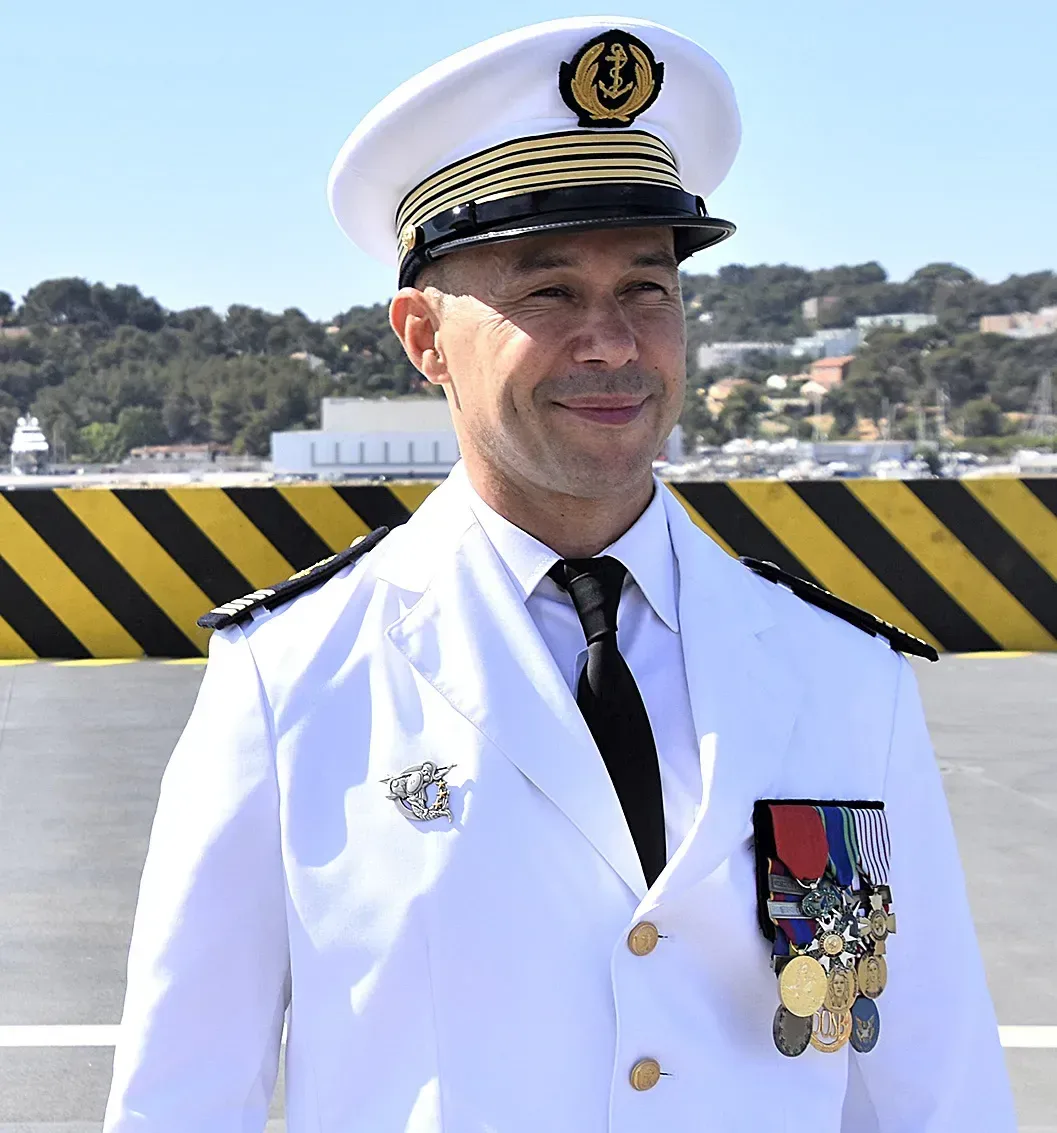 Emmanuel Mocard, commandant du porte-hélicoptères amphibie Dixmude