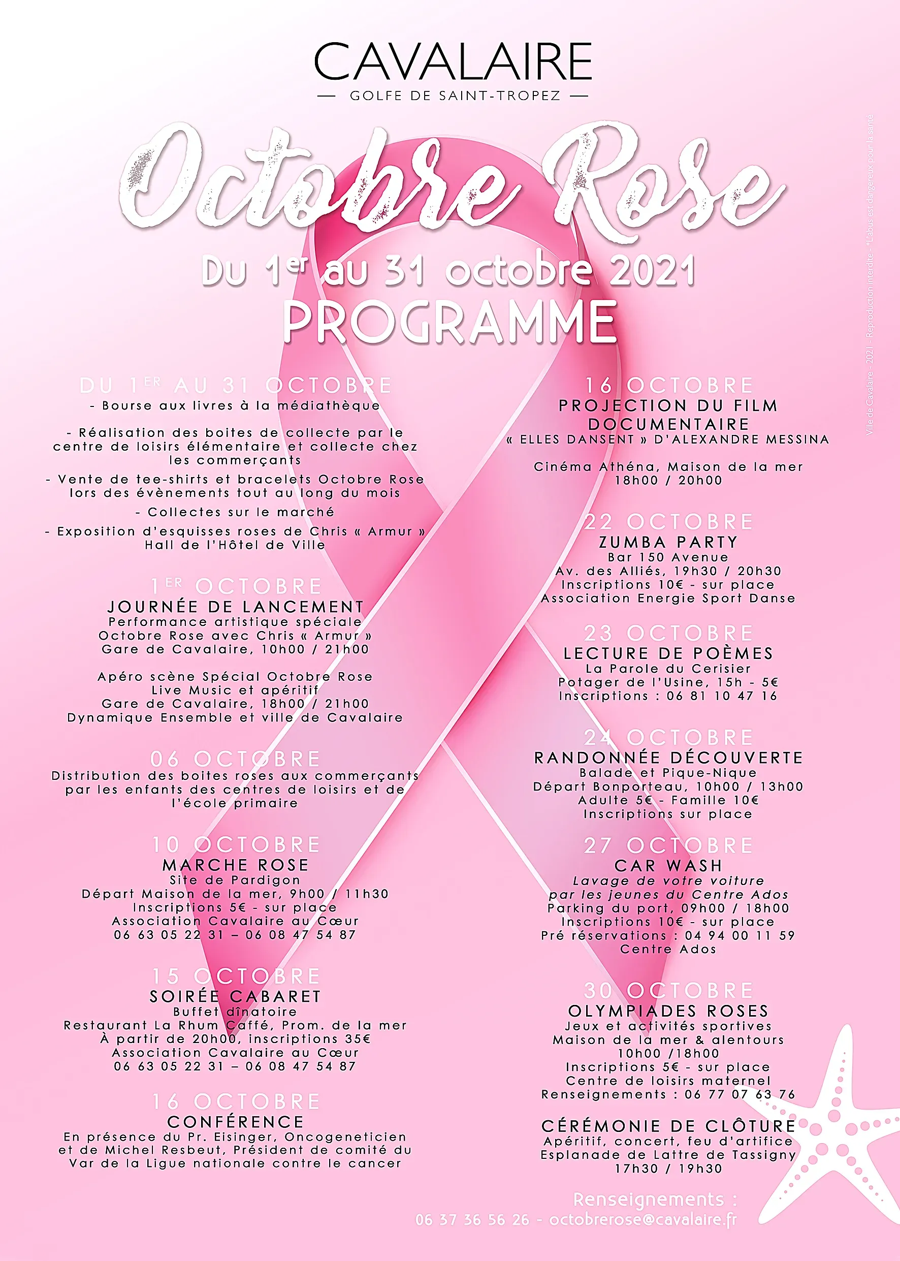 Octobre Rose - La Ville se mobilise contre le cancer du sein