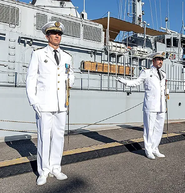 Frédéric Garrouste, commandant du chasseur de mines tripartite Capricorne