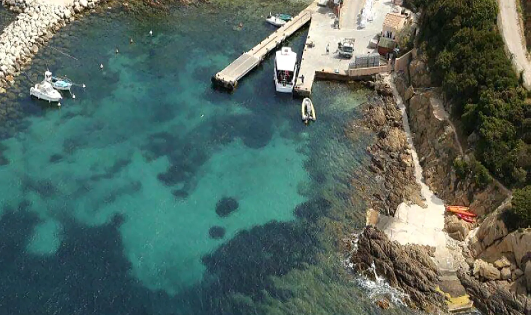 Le pont du port de l'Ayguade en réfection