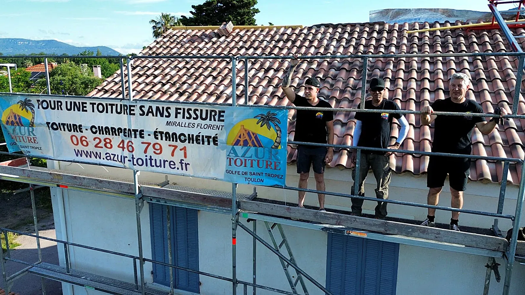 Azur Toiture a terminé trois très beaux chantiers