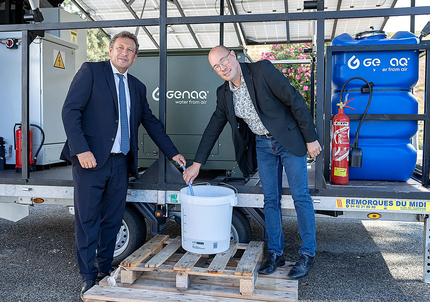Première en France : Un générateur d’eau atmosphérique mobile !