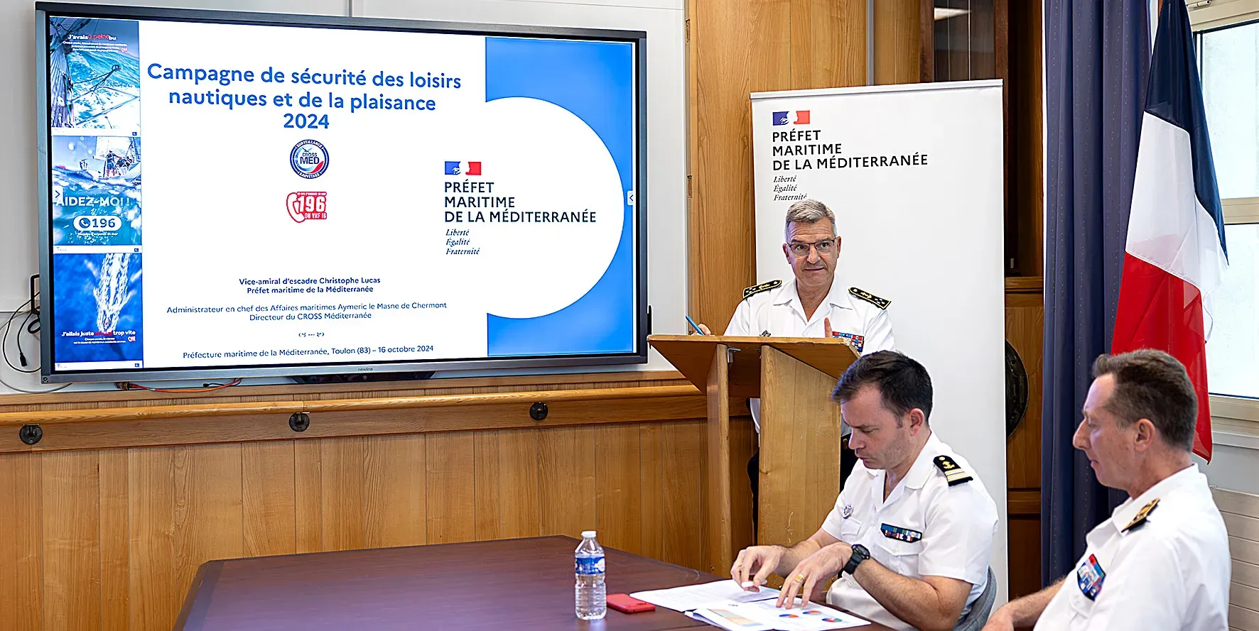 Le préfet maritime a dressé le bilan de la saison estivale en Méditerranée
