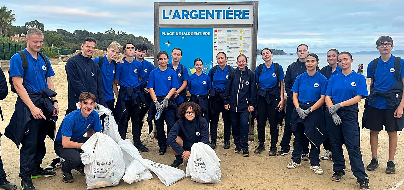 Les cadets de la gendarmerie en mission écologique sur le littoral