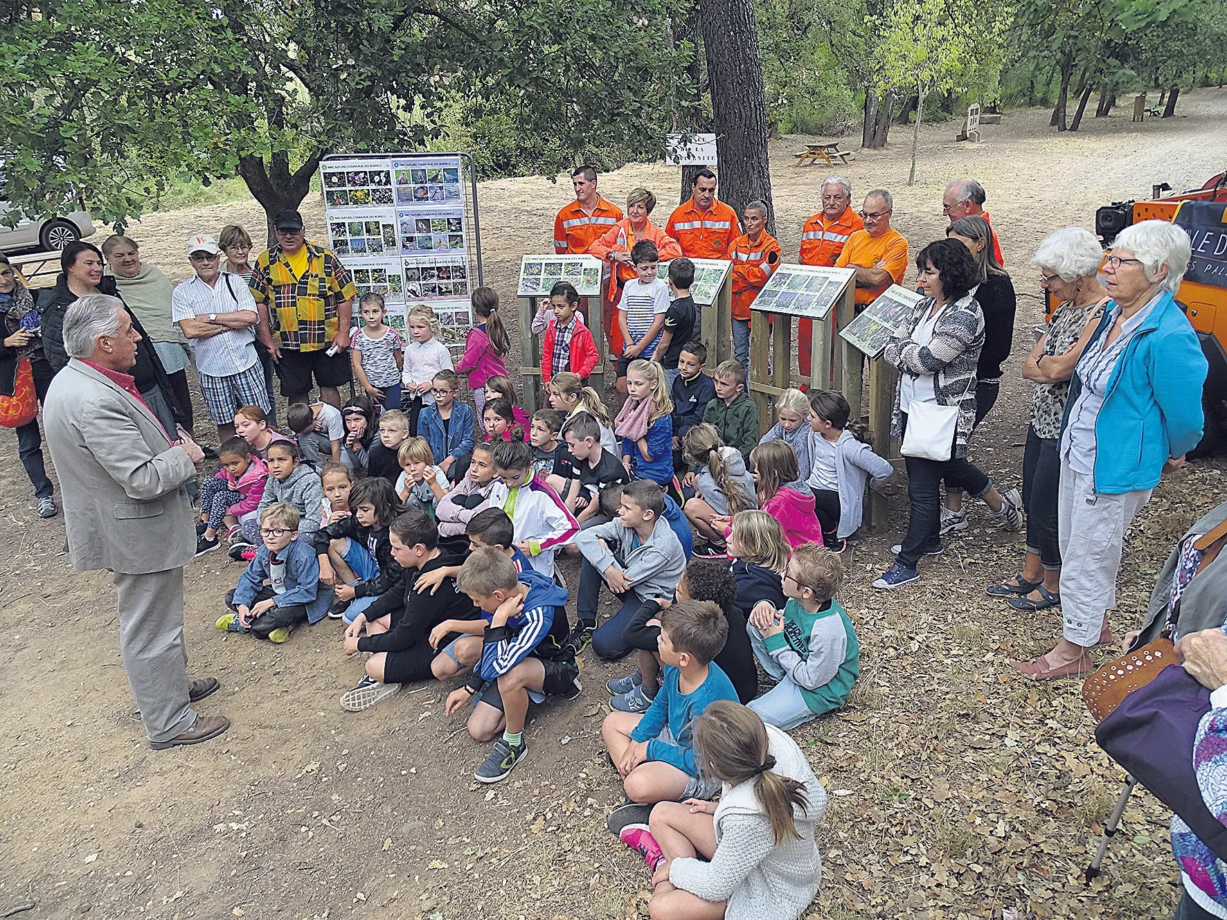 Inauguration du chemin des hommes aux petits pas