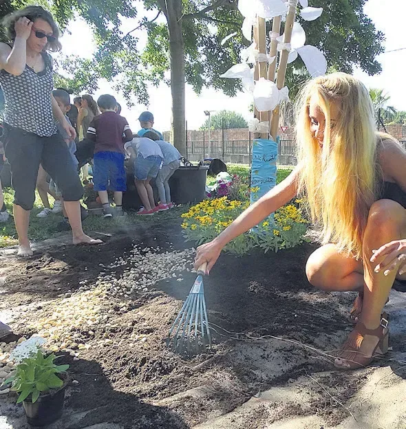 Les enfants au rendez-vous des jardins
