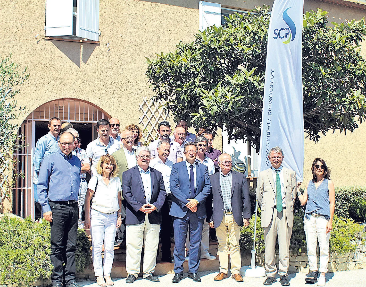 Les élus visitent la concession régionale du Canal de Provence