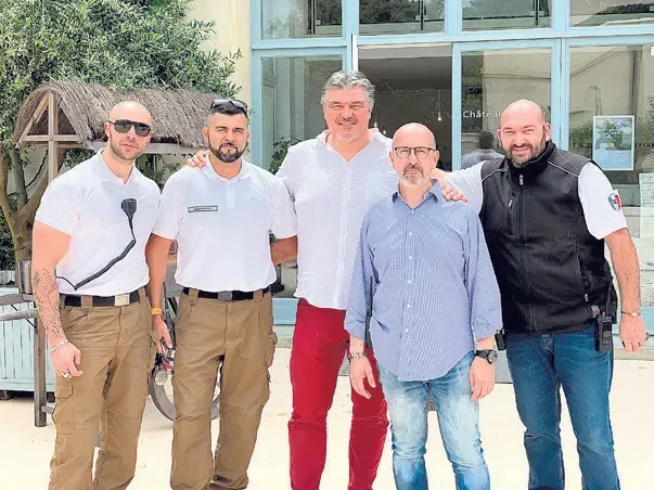David Douillet, en visite à Château Léoube