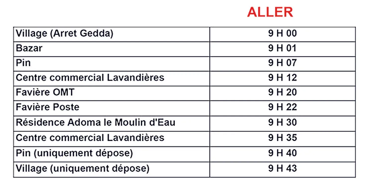 La navette municipale a repris du service
