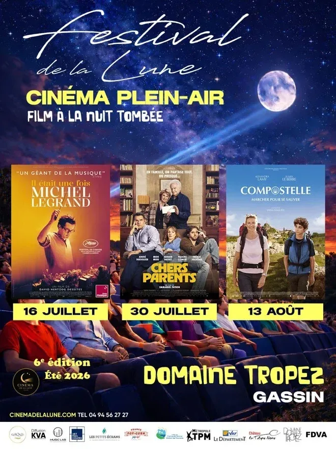 GASSIN : Cinéma en plein air – Le Festival de la Lune investit les vignes du Domaine Tropez
