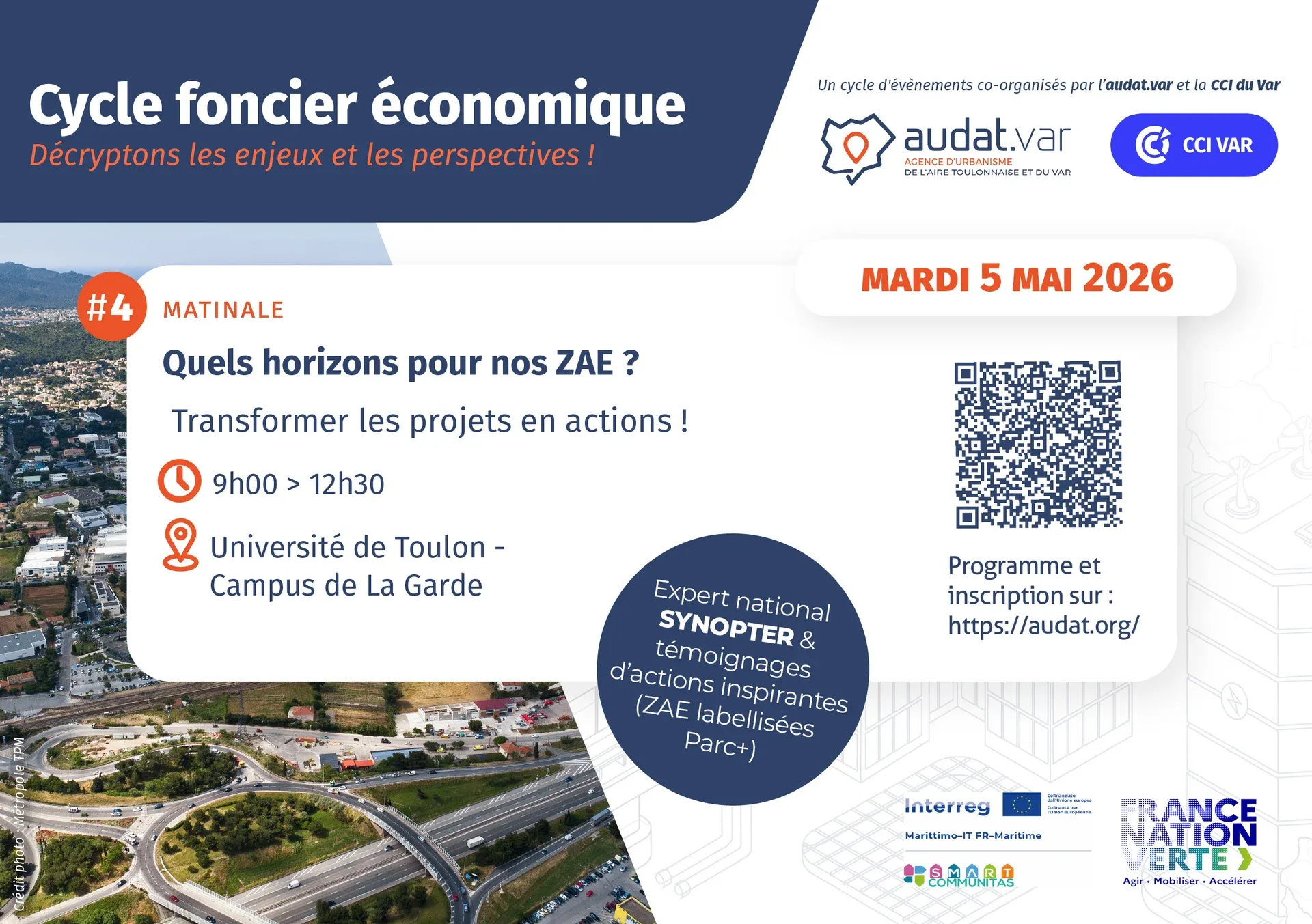 Le 5 mai, la CCI du Var, en partenariat avec l'audat.var, organise une matinale dédiée à l'exploration des horizons futu